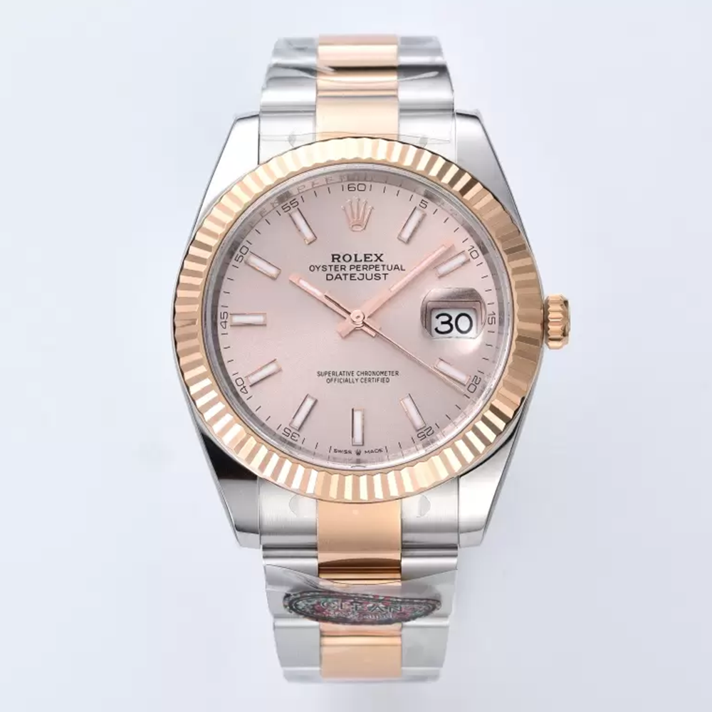 클린공장 롤렉스 데이저스트 41mm 살몬 다이얼 로즈골드 콤비 오이스터 126331