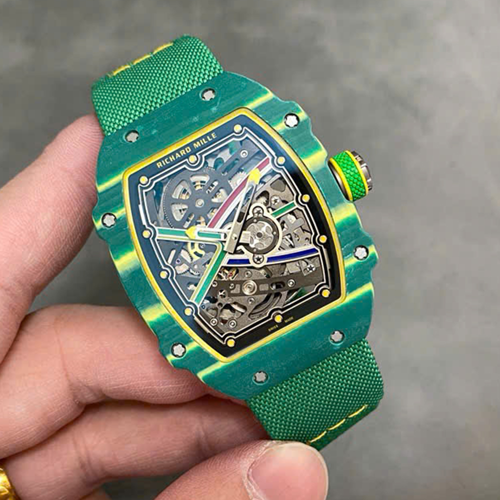 CNC 리차드밀 웨이드 반 니커크 그린 카본 RM67-02