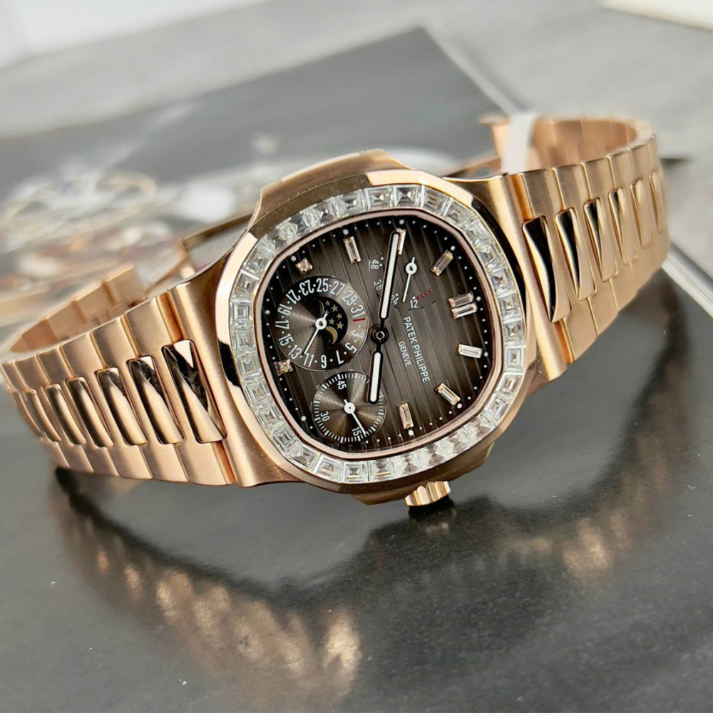 PPF공장 베이스 파텍필립 5712 모이사나이트 바게트 베젤