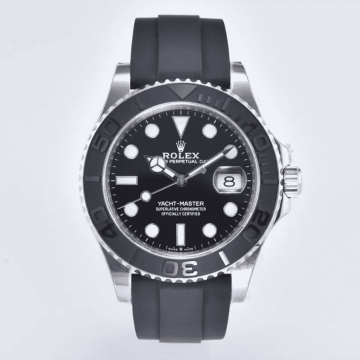 클린공장 롤렉스 요트마스터 블랙 다이얼 도트인덱스 러버밴드 42mm 226659