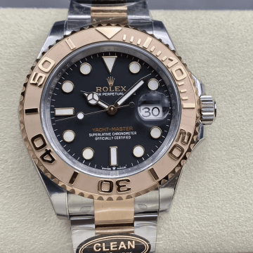 클린공장 롤렉스 요트마스터 블랙 다이얼 로즈골드 콤비 40mm 126621