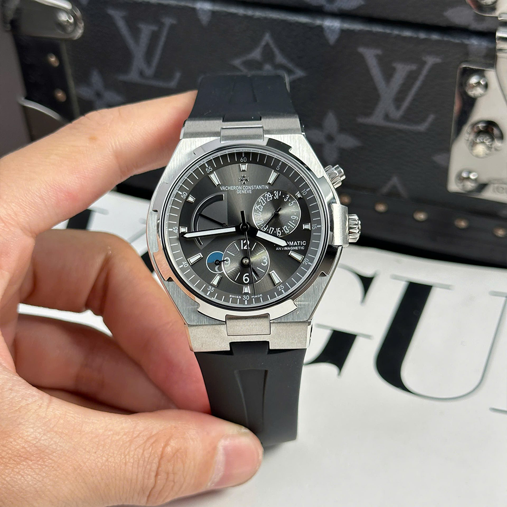 9F공장 바쉐론 콘스탄틴 오버시즈 듀얼타임 그레이 다이얼 42mm 47450