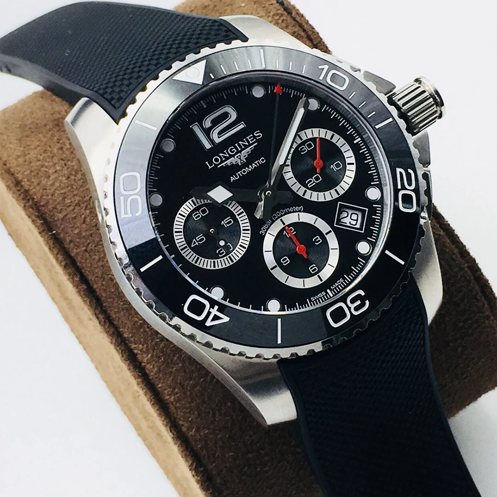 8F공장 론진 하이드로 콘퀘스트 블랙 다이얼 L3.783.4.56.6